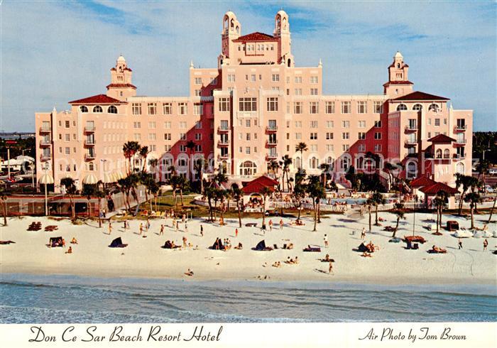 St Petersburg Florida Don Ce Sar Beach Resort Hotel aerial view