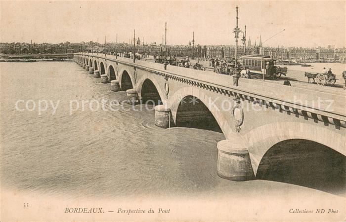 Bordeaux 33 Perspective du pont sur la Garonne