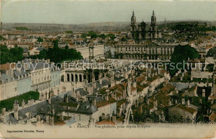 Nancy 54 Vue Generale prise depuis la Basilique Saint Epvre