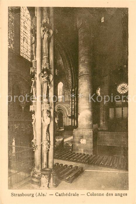 Strasbourg Alsace Cathedrale Colonne des anges