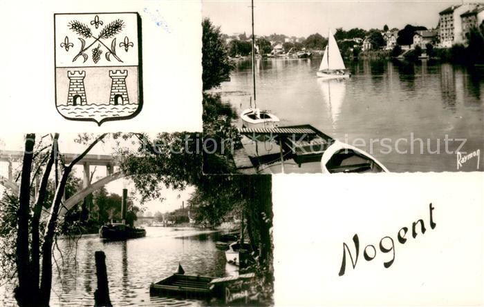 Nogent 94-sur-Marne Régate sur la Marne et le viaduc
