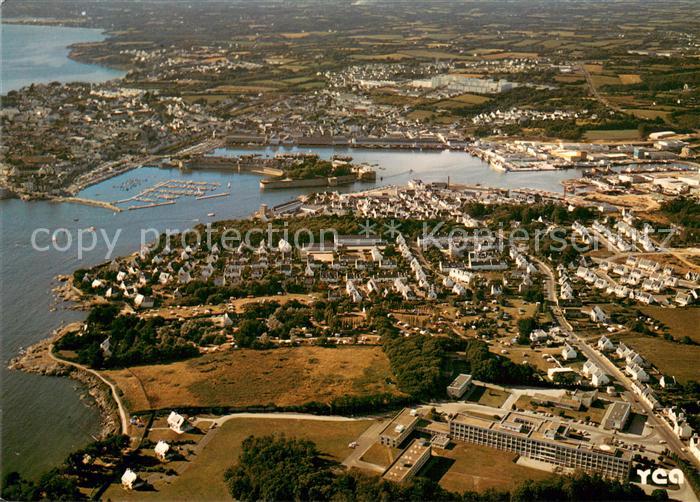 Concarneau Finistere Le Rouz et le passage Lanriec vue aérienne