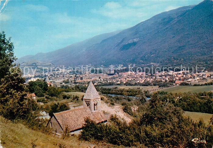 Vizille Vue Generale depuis la Côte de Laffrey vers les Contreforts de Chamrouss