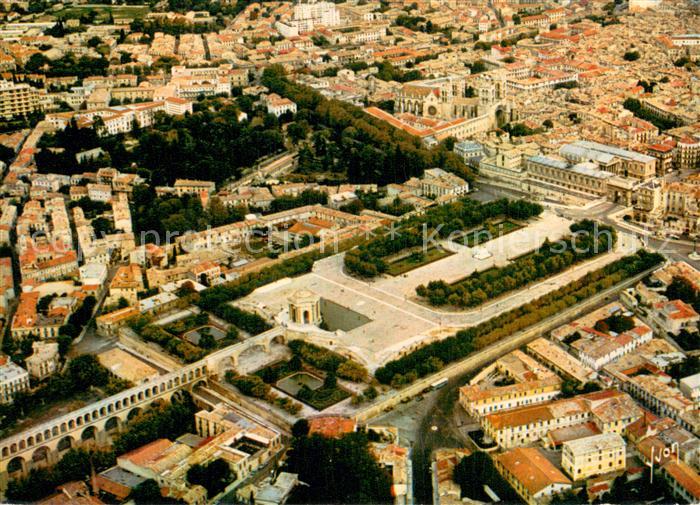 Montpellier Herault Vue aérienne Peyrou et l Aqueduc