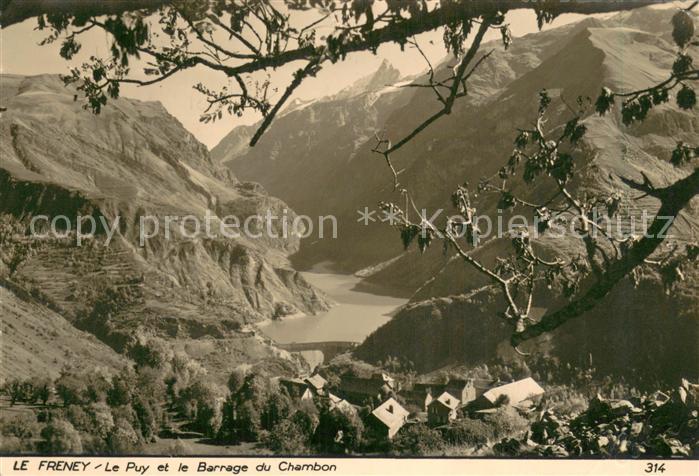 Le Freney 73 Panorama Le Puy et Barrage du Chambon Alpes