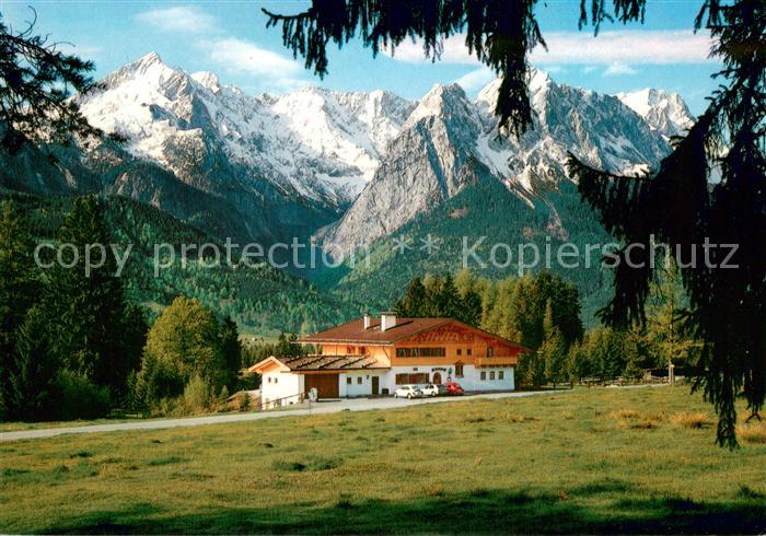GARMISCH-PARTENKIRCHEN Bayern Berggasthof Cafe Almhuette Bayerisches Hochgebirge