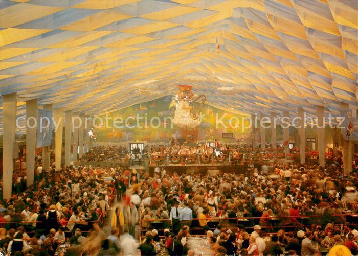 Muenchen Bayern Oktoberfest Hofbraeuhaus Festzelt auf der Wiesen