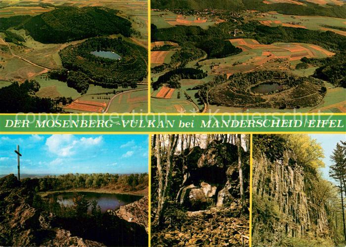 Manderscheid Eifel Der Mosenberg Vulkan Windborn Henkelsmaar und Manderscheid Sc