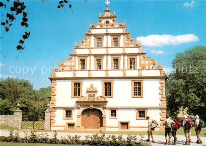 Maria Bildhausen Renaissance Giebel des Abteibaues der St Josefskongregation