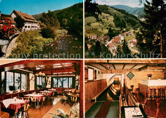 Oberwolfach Gasthof und Pension Hirschen Gaststube Kegelbahn