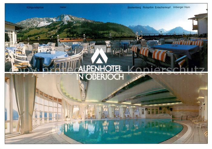 Oberjoch Alpenhotel und Alpenklinik Terrasse Hallenbad