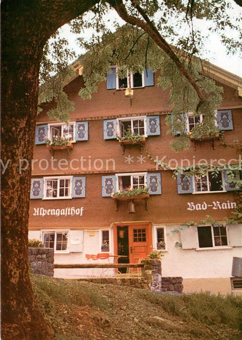 Oberstaufen Oberallgaeu Bayern Alpengasthof Bad Rains