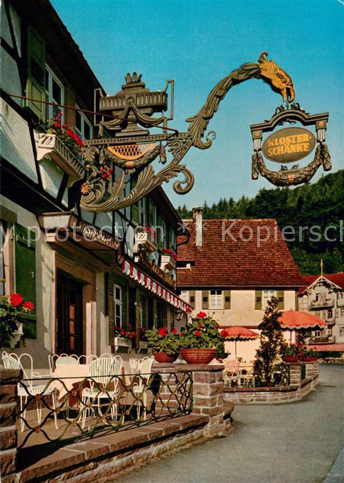 Bad Herrenalb Moenchs Parkhotel Klosterschaenke