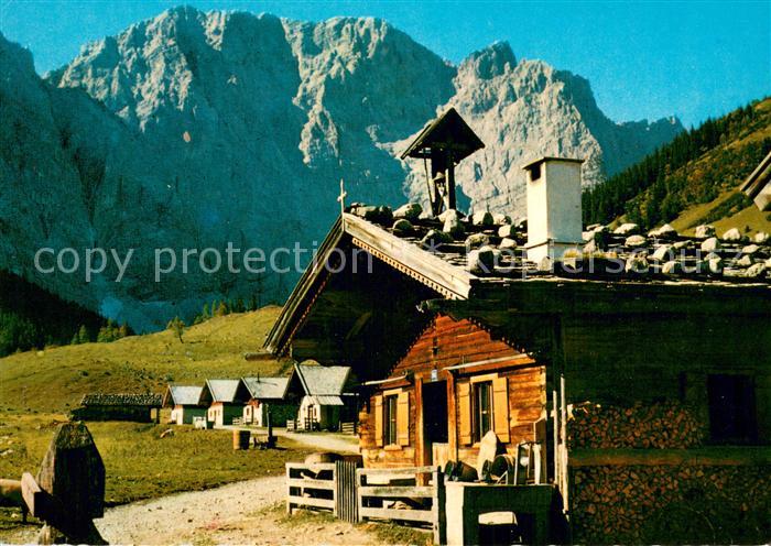Hinterriss Tirol Engalm mit Grubenkar Nordwand