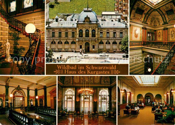 Wildbad Schwarzwald Haus des Kurgastes Treppenhaus mit Quellnymphe Eingangshalle