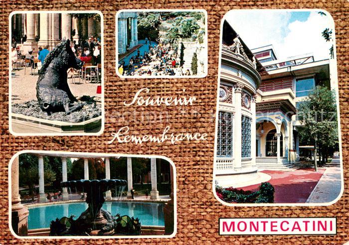 Montecatini Terme Teilansichten Skulptur Terrasse