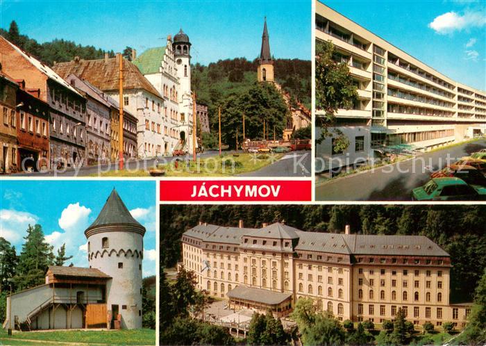 Jachymov Sankt Joachimsthal Radnice Lazensky ustav akademika Behounka Slikova ve