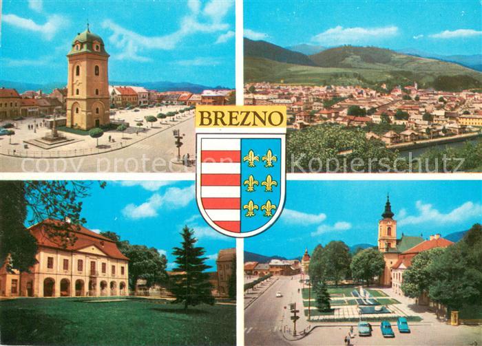 Brezno Slovakia Marktplatz Kirche Panorama