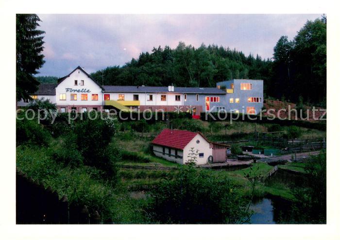 Ramsen Pfalz Seehaus Forelle mit Haeckenhaus