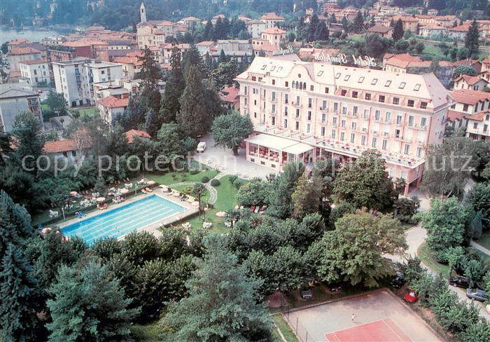 Baveno Hotel Simplon Pool Fliegeraufnahme