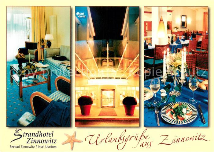 Zinnowitz Ostseebad Strandhotel Zinnowitz Zimmer Foyer Gaststube