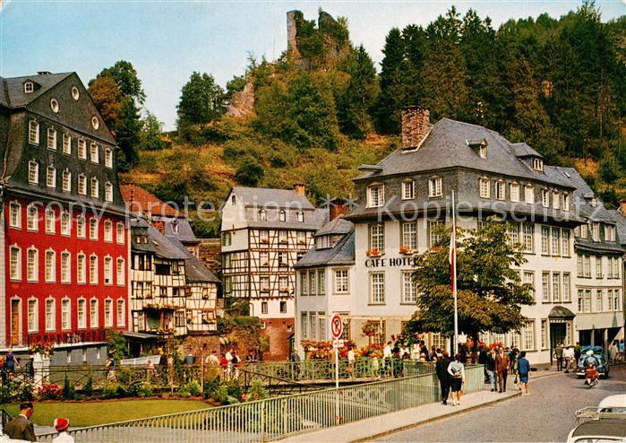Monschau Montjoie NRW Haus Horchem Cafe Hotel Garni Burgruine