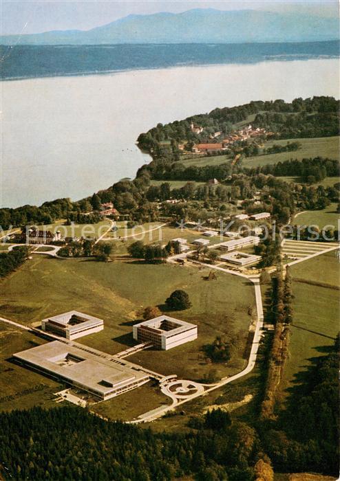 Bernried Starnberger See Klinik Hoehenried der LVA Oberbayern Fliegeraufnahme