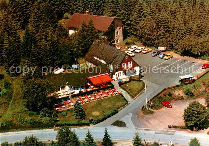 Schulenberg Oberharz Das Tanneck Hotel Restaurant Kaffeeterrasse Fliegeraufnahme