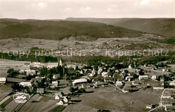Hoechenschwand Schwarzwald BW Fliegeraufnahme