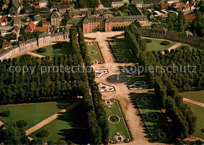 Schwetzingen Schloss mit Schlossgarten Fliegeraufnahme