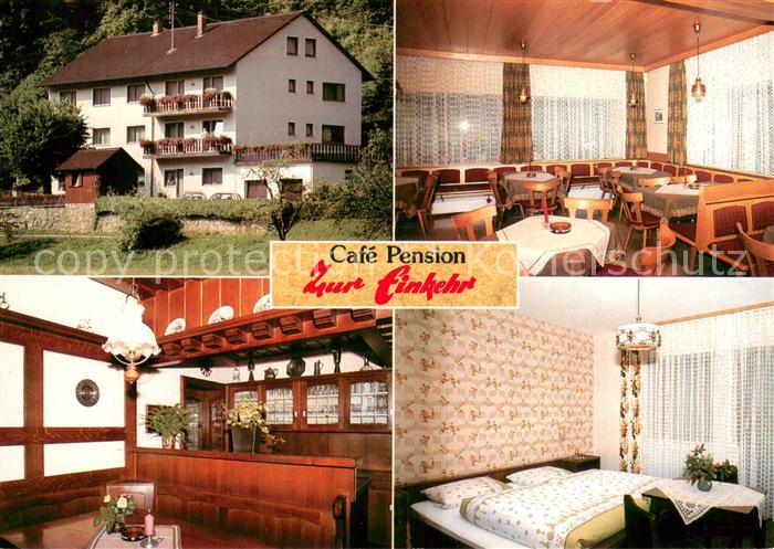 Pottenstein Oberfranken Cafe Pension Zur Einkehr Gastraeume Zimmer