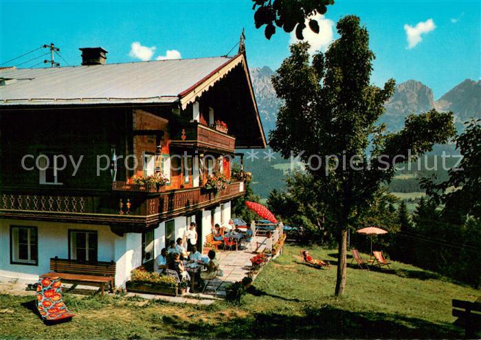 Ellmau Tirol Jausenstation Naschberghof Terrasse