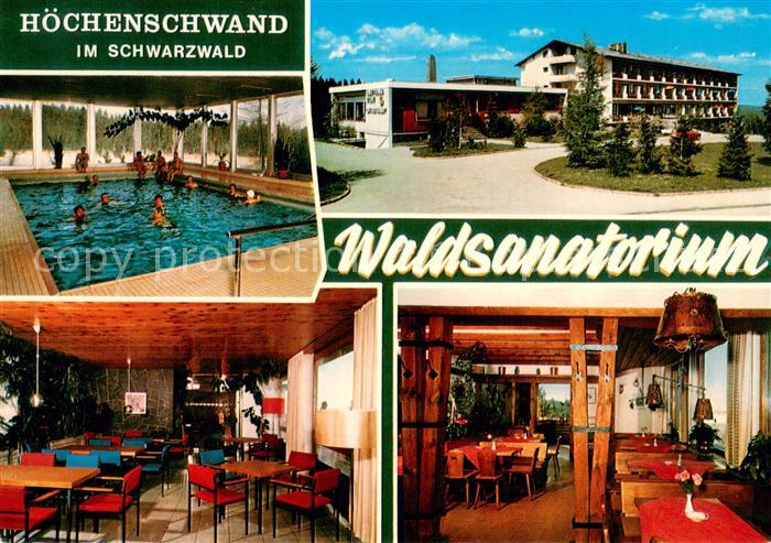 Hoechenschwand Schwarzwald BW Waldsanatorium Hallenbad Gastraeume