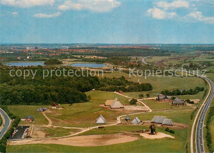 Rammsee Kiel Schleswig Holsteinisches Freilichtmuseum Fliegeraufnahme