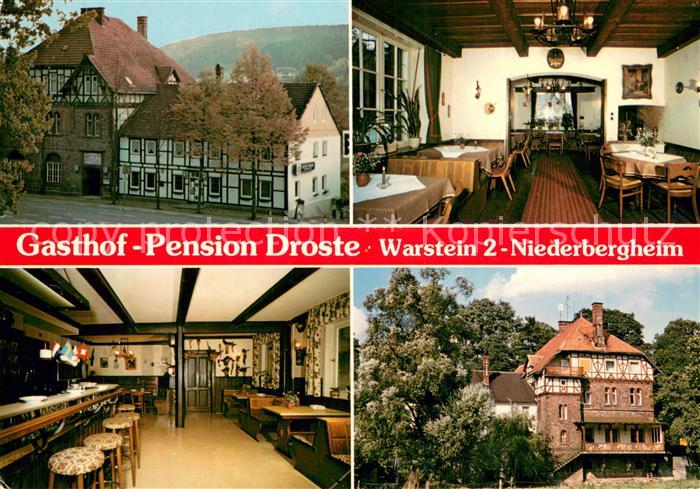 Niederbergheim Gasthof Pension Droste Gaststube Bar