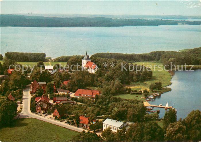 Bosau am Grossen Ploener See Fliegeraufnahme