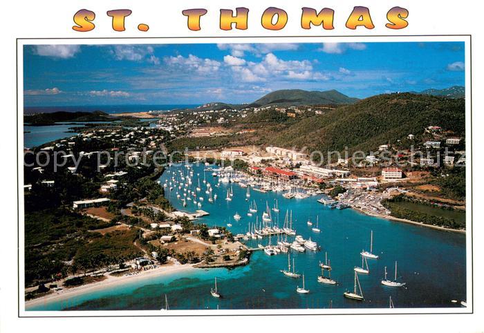 St Thomas Virgin Islands American Yacht Harbour Air view