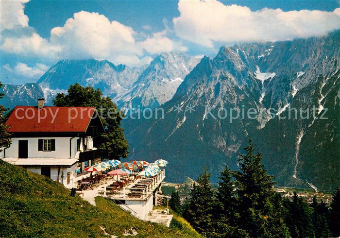 Kranzberghaus mit Karwendelgebirge