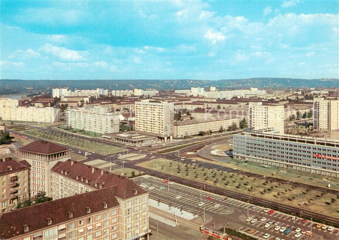 DRESDEN Elbe Blick zum Pirnaischen Platz