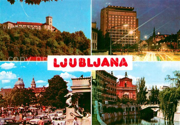 Ljubljana Laibach Teilansichten