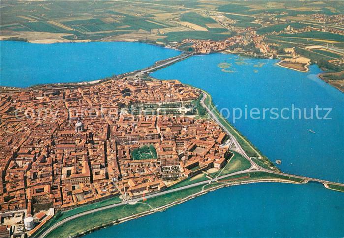 Mantova Fliegeraufnahme Castello S. Giorgio