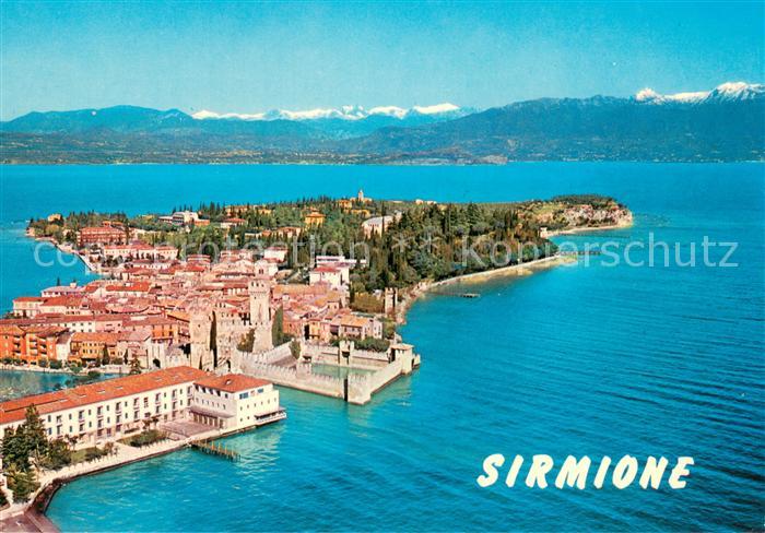 Sirmione Lago di Garda Fliegeraufnahme
