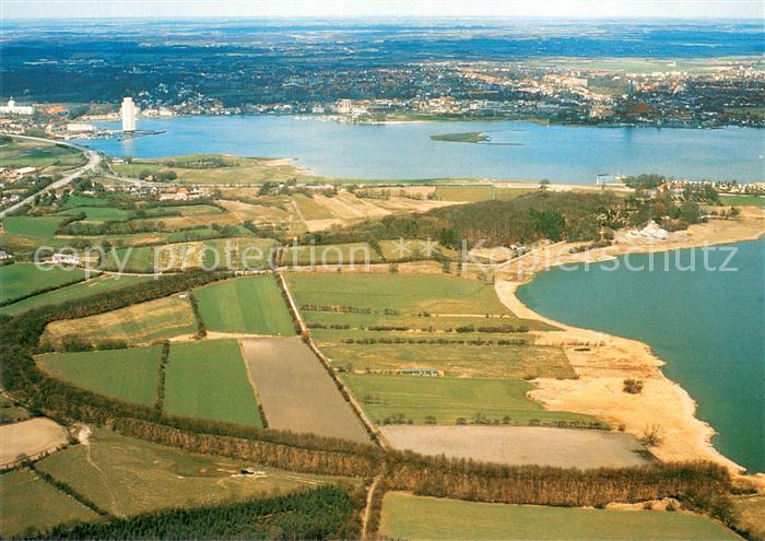 Busdorf Fliegeraufnahme Halbkreiswall von Haithabu