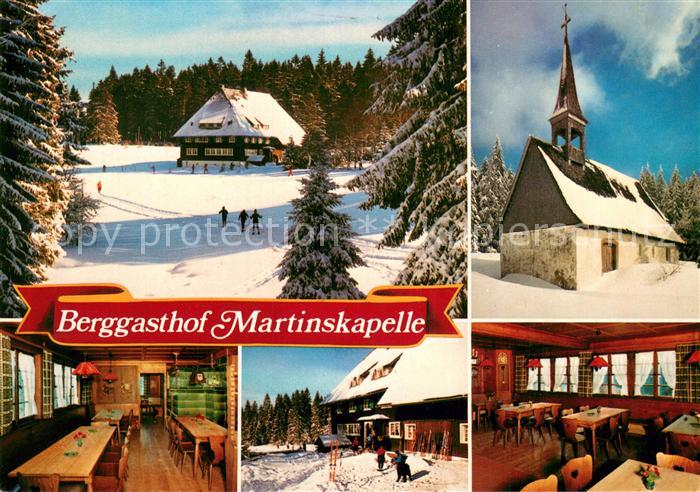 Furtwangen Berggasthof Martinskapelle Teilansichten im Schnee