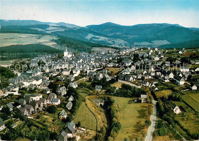 Winterberg Hochsauerland Fliegeraufnahme Gesamtansicht