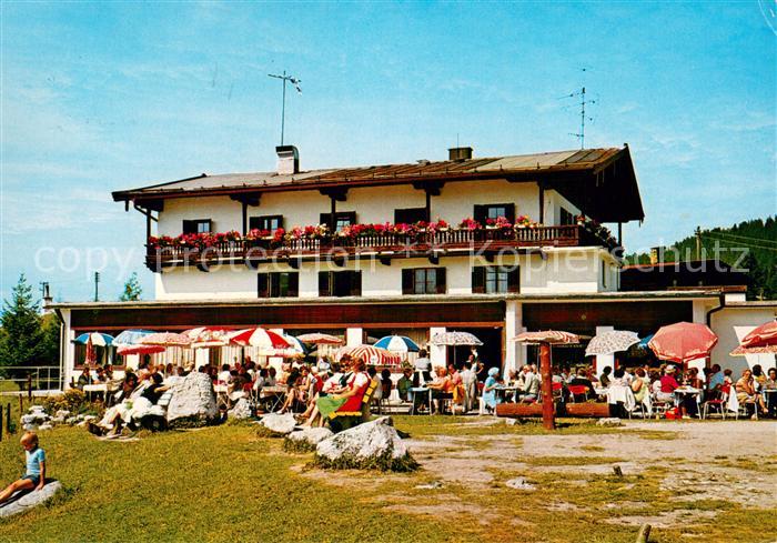 Winklmoosalm Winkelmoosalm Berggasthof Haus Hamberger Aussenansicht m. Terrasse