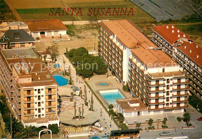 Santa Susanna Cataluna Fliegeraufnahme Costa del Maresme