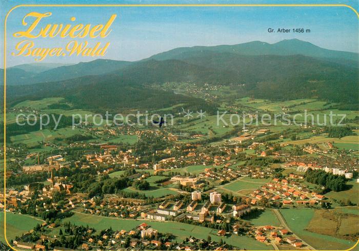 Zwiesel  Niederbayern Fliegeraufnahme Gesamtansicht