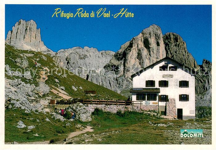 Sforcella 2791m Dolomiti Roda du Vael-Huette Aussenansicht
