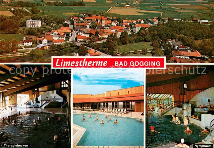 Bad Goegging Fliegeraufnahme Limestherme Teilansichten